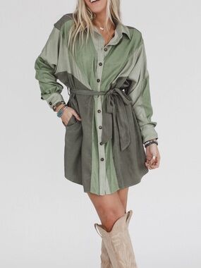 The Sades Belted Tunic Dress